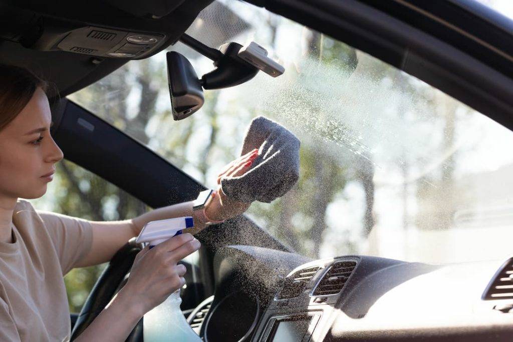 Cleaning The Inside Of A car's glass